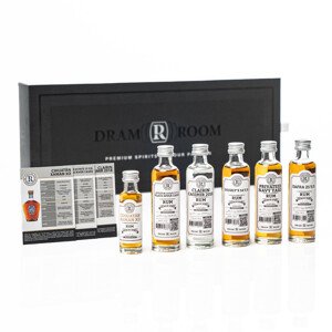 DramRoom RUMOVÉ POKLADY #2 - rumová degustační sada 5x 0,04l + 1x 0,02l