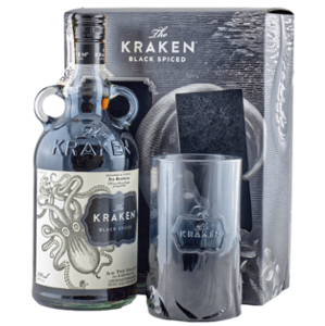 The Kraken Black Spiced 40% 0.7L (dárkové balení s 1 skleničkou)