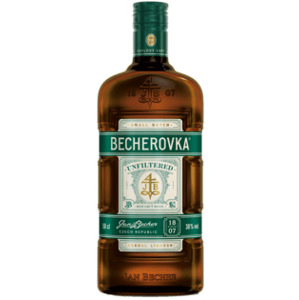Becherovka UNFILTERED Likér 38% 0,5L (holá láhev)